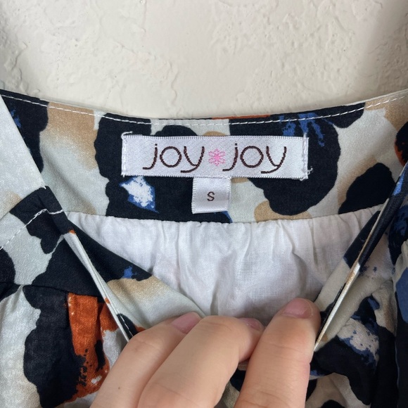 Joy Joy Leopard Cotton Mini Dress Belted Size Small - Picture 4 of 4